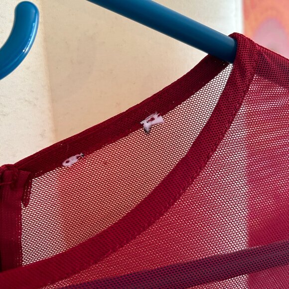 👗Princess Polly - long-sleeve mini burgundy dress - Picture 6 of 7